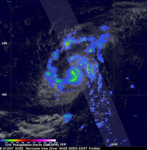 Intensifying Hurricane Irma Checked By GPM Satellite | NASA Global ...