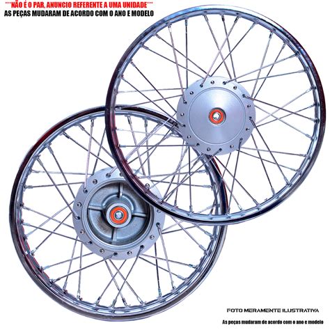 Roda Montada Traseira Cg Titan 1995 A 1999 Cubo Raio 3mm Aro De Ferro