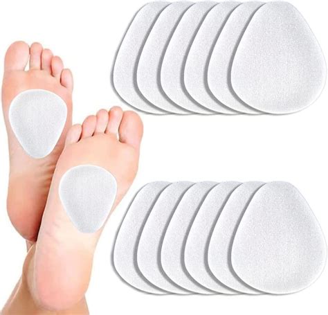 12 Pieces Felt Metatarsal Pads Metatarsal Foot Pads Ball Of Foot