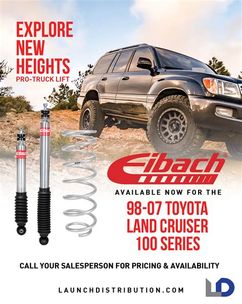 NEW Eibach Pro-Truck Lift Kit for 98-2007 Toyota Land Cruiser FJ100 – Launch Distribution