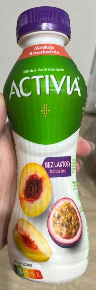 Activia Jogurt Bez Laktozy Brzoskwinia Marakuja 270 G Kalorie KJ I