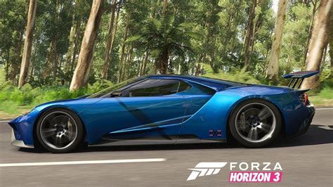 FORD GT 17 FORZA HORIZON 3 Corrida De Velocidade Na Estrada Pela