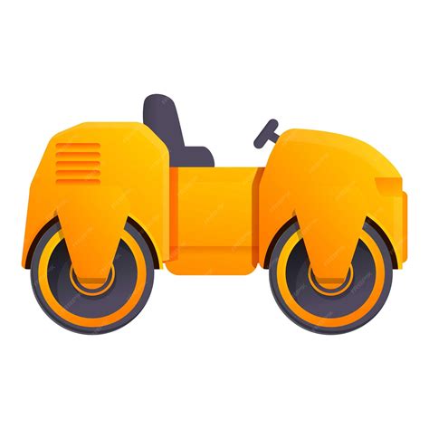 Premium Vector Safety Road Roller Icon Cartoon Of Safety Road Roller