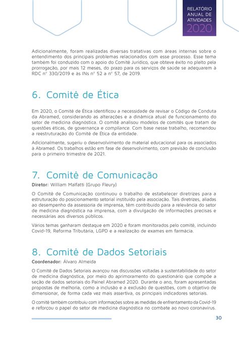 Relatório Anual de Atividades 2020 administrativo Página 30 PDF