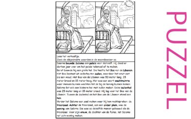 Puzzel Koningen Kronieken Salomo Bouwt Opkijken Nl