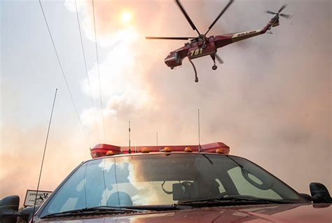 California Firefighters Battle Wildfire Near Los