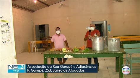 Vídeo Associação De Moradores Arrecada Alimentos E Entrega Sopa Para