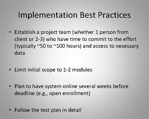 Human Resource Information Systems HRIS Implementation Best Practices