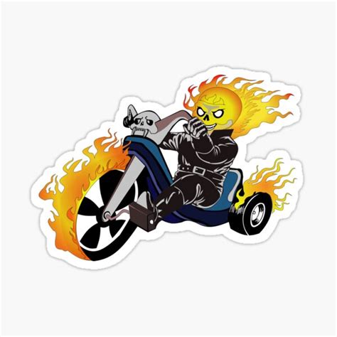 Ghost Rider Sticker For Sale By Roblack Redbubble