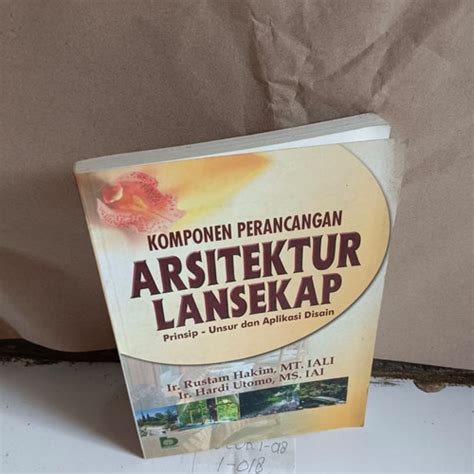 Jual Buku Komponen Perancangan Arsitektur Lansekap Prinsip Unsur Dan