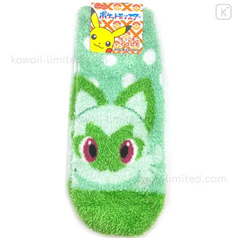 Japan Pokemon Fluffy Socks Sprigatito Nyaoha Kawaii Limited