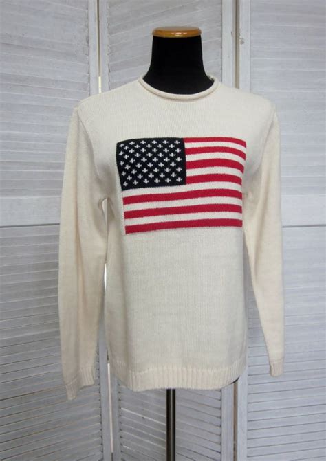 Vintage American Flag Sweater Patriotic Sweater By GroovyGirlGarb 26