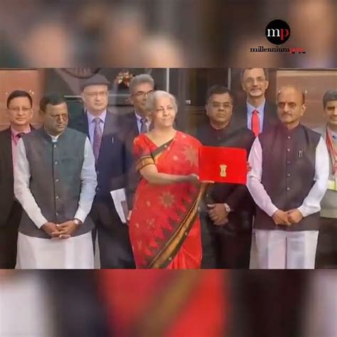 A Look At Finance Minister Nirmala Sitharaman As She Unveils The Union