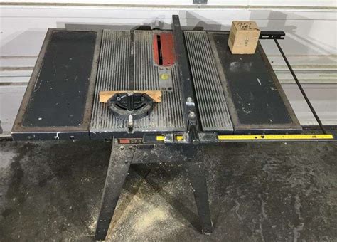 Craftsman 10” Table Saw Has Power Sherwood Auctions