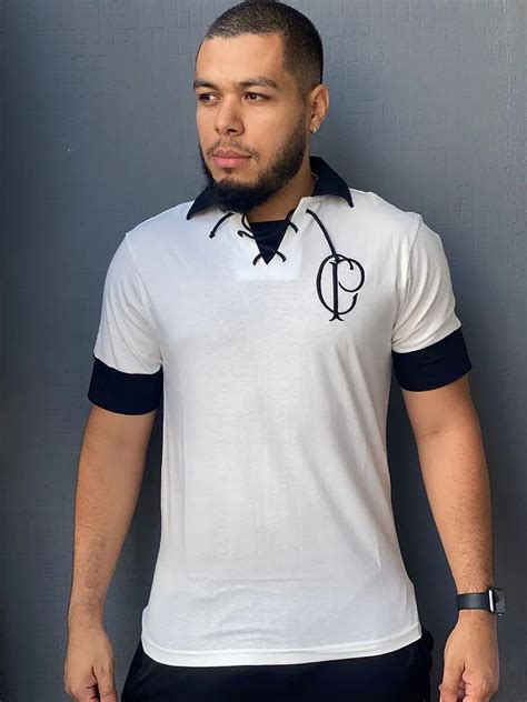 Camisa Corinthians Retrô 1910 Branca Loucos Por Futebol Store