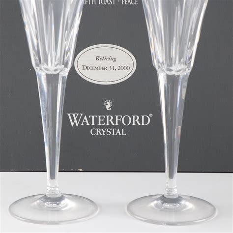 Waterford Crystal Millennium Series Love Toasting Flutes Ebth