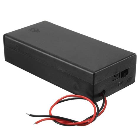 Buy 18650 X 2 Battery Holder With Cover And Onoff Switch Online At