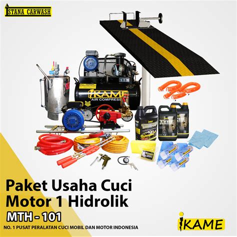 Paket Alat Usaha Cuci Motor 1 Hidrolik MTH 101 Ikame The Best Equipment