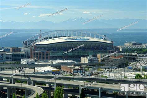 Seattle Wa Washington Qwest Field Seahawks Football Stadium Stock