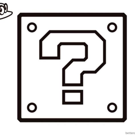 Super Mario Svg Question Box Clipart Silhouette Cricut Off