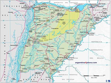 Corrientes Argentina Map