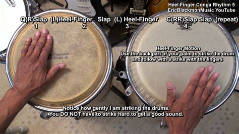 Congas How To Play Easy Heel Finger Motion Conga Beat 5 EEMusicLIVE