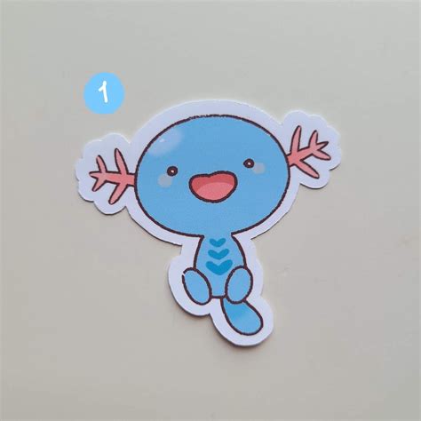 Pkmn Paldean Wooper Quagsire Clodsire Stickers Etsy