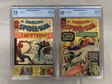 Amazing Spiderman Lot Of Two Cbcs Graded