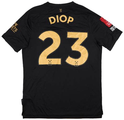 2020 21 West Ham Match Issue FA Cup Third Shirt Diop 23