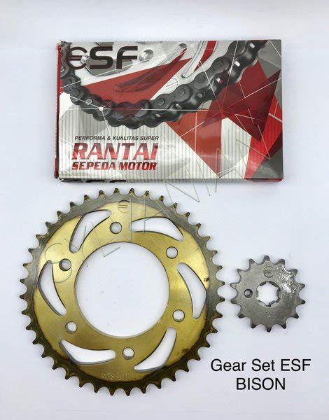 Jual Gear Set Gir Paket Yamaha Bison Rantai H Esf Di Lapak Sylvanian