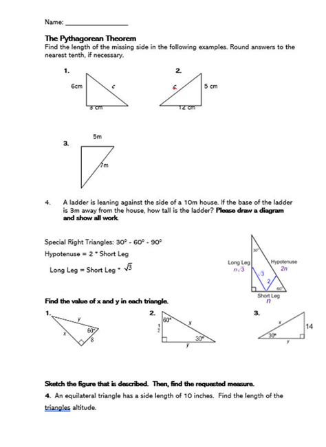 32 FREE Pythagorean Theorem Worksheets (Concept Guide)