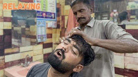 Best Pakistani Head Massage By Chacha Multani Asmr Barber 💈 Massage