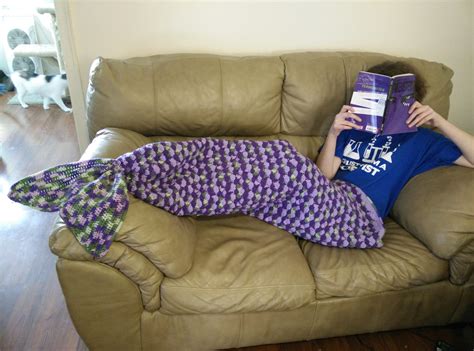 Adult Sized Mermaid Tail Lapghan Mad Hooker Crochet