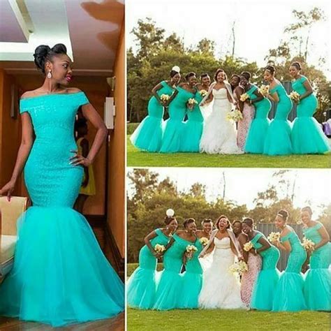 Sexy African Bridesmaids Dresses Long Mermaid Bridesmaid Dress for ...