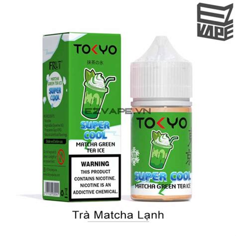 Tokyo Super Cool Matcha Green Tea Ice Salt Nic Ml Pink Vape N