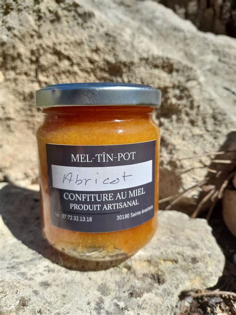 Confiture Au Miel Et Abricot 230 G Mel Tin Pot Locavor Fr