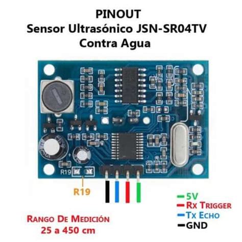 Sensor Ultras Nico Contra El Agua Jsn Sr T Unit Electronics