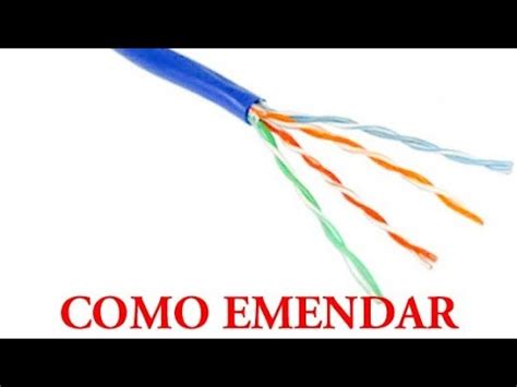 COMO FAZER EMENDA EM CABO DE REDE CABO RJ45 MUITO FÁCIL YouTube