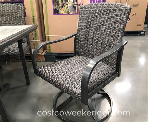 Sunvilla 9 Piece Woven Dining Set Costco Weekender