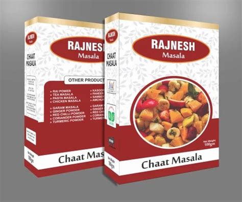 Chaat Masala Powder Gm Packaging Box At Rs Box Spice