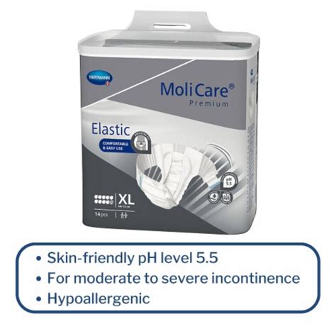 Molicare Premium Elastic 10d Adult Incontinence Brief Xl Heavy Absorbency 165674 56 Ct X Large