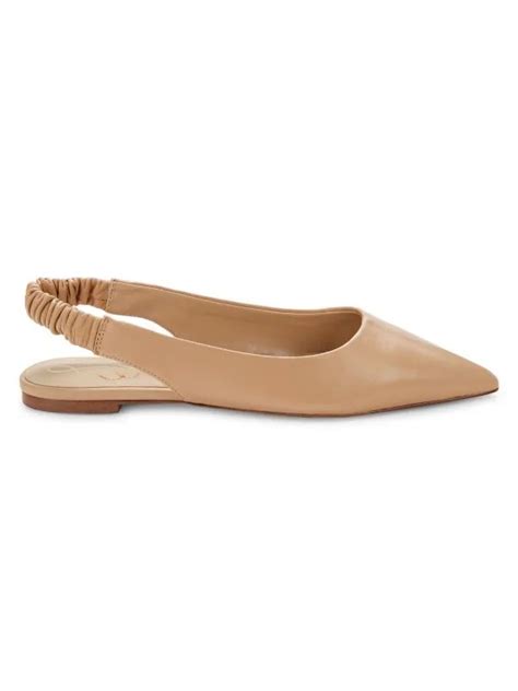 Sale On Sam Edelman Whitney Leather Slingback Ballet Flats