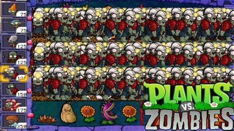 100 Miner Zombies At Once I Zombie Endless Mode Survival Plants