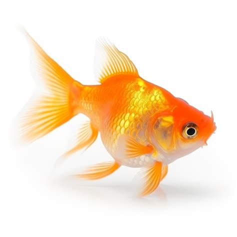 Premium Ai Image Goldfish Isolated On White Background Generate Ai