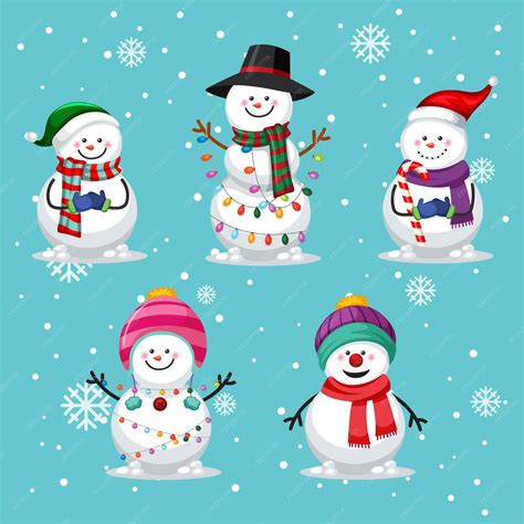 Holiday Snowman Clip Art