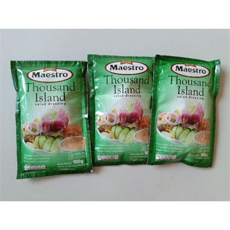 Jual Maestro Thousand Island Mayonaise Salad Dressing G Shopee