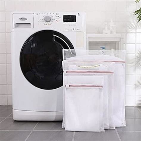 Lot de 3 filets à linge pour machine à laver avec fermeture éclair pour