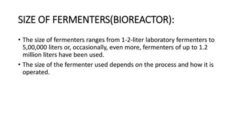 Fermenters Bioreactors And Their Types Ppt