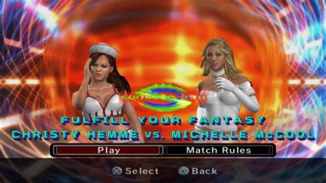 Wwe Smackdown Vs Raw Christy Hemme Vs Michelle Mccool Youtube