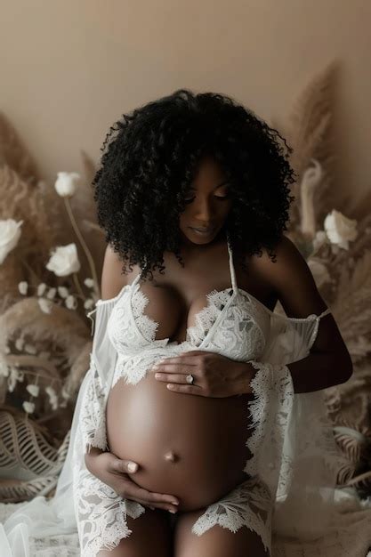 Premium Photo Black Mothertobe Embracing Her Beautiful And Naked